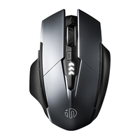 英菲克 PM6 PRO 2.4G蓝牙 双模无线鼠标 1600DPI 金属灰