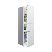 TCL BCD-201TF1 直冷三门冰箱 201L 珍珠白