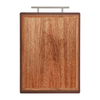 OOU中号乌檀木菜板抗菌防霉实木双面非拼装砧板家用案板食品级切菜板 中号乌檀木PP双面 380*275*20mm