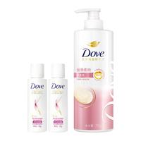 多芬多芬密集滋养氨基酸洗发水护发改善毛躁修护损伤700g 丝滑顺柔700g+100ml*2