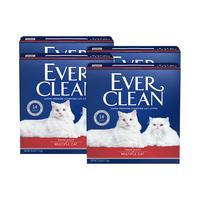 铂钻Ever Clean 红标膨润土猫砂 11.3kg*4盒