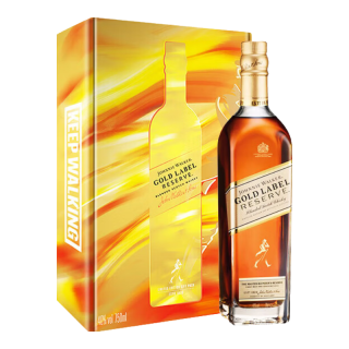 JOHNNIE WALKER尊尼获加金方金牌 苏格兰调和型威士忌 洋酒  金方金牌750ml礼盒