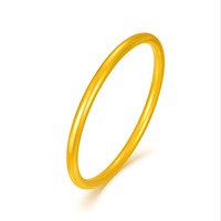 喜又喜 XIYOXI 喜又喜 足金手镯古法黄金手镯 999如意镂空浮雕