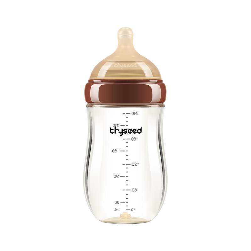  thyseed/世喜 防胀气 婴儿玻璃奶瓶  1-2个月 240ml