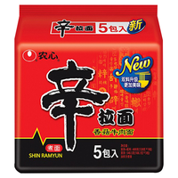 NONGSHIM 农心 经典辛拉面香菇牛肉味十连包泡面拉面方便面 加班食品速食礼盒 120g*10包