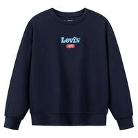 Levi's【摩托车图案】李维斯儿童卫衣男童圆领长袖2025秋装童装女 深靛蓝 130 /64 【建议身高116-122cm】