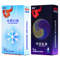 赤尾 玻尿酸避孕套 冰感幻境7只+环纹私语7只