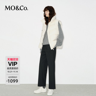 【90白鹅绒】MOCO轻暖高领龟背排骨羽绒服不易钻绒马甲摩安珂
