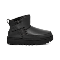 UGG 冬季男女同款厚底拉链时尚迷你短靴机车靴1164690黑色