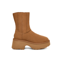 UGG 秋冬女士时尚厚底人鱼短靴休闲雪地靴1158313栗色
