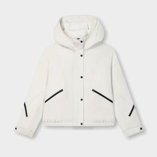 FILA 女装女式时尚棉衣女士休闲宽松连帽保暖长袖外套