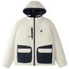 FILA 【新雪丽棉】男装FUSION系列男式双面穿棉衣男士连帽外套