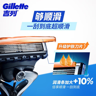  Gillette/吉列 防刮伤 男士剃须刀+刀架+刀头+底座  1刀架3刀头