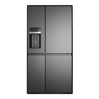 AEG 十字门冰箱610L家用变频风冷无霜自动制冰机多温区精控分储 双循环三温区 AQE6879BA