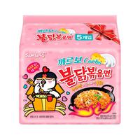 三养130g*5袋韩国泡面粉色芝士奶油火鸡面 三养方便面 超辣干拌面 奶油+火鸡面+炸酱面共3包