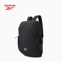 Reebok 户外休闲轻量包防泼水防尘男女通用大容量双肩包黑色-M码