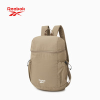 Reebok 户外休闲轻量包防泼水防尘男女通用大容量双肩包 摩卡色-S码