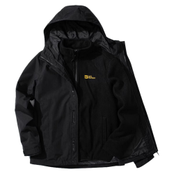 Jack Wolfskin 三合一冲锋衣 776-6000黑色 3XL 男