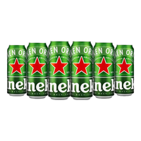 喜力 经典全麦酿造啤酒 500ml*6罐 整箱装