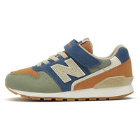 new balance BALANCE4-14岁大童秋冬拼接复古运动休闲鞋996ON 草绿/土橘/深蓝 36 脚长22cm