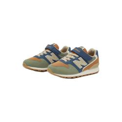 new balance BALANCE4-14岁大童秋冬拼接复古运动休闲鞋996ON 草绿/土橘/深蓝 31 脚长18.5cm