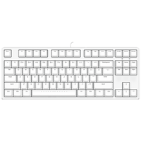 ikbc C87 87键 有线机械键盘 正刻 白色 Cherry茶轴 无光