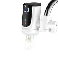 君泉（JunQuan）德国君泉（JUNQUAN）电热水龙头速热即热式厨房宝租房免安装卫生间热水器家用接驳式加热电热水器 动态数显免安装+普通插头+1米电源线