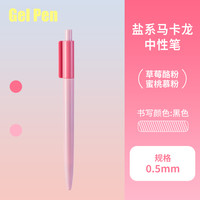 苏铁时光 盐系马卡龙中性笔签字笔学生简约考试专用学生用考试用大容量可爱ins风0.5mm创意黑色