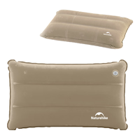 Naturehike挪客方形充气枕头户外露营徒步登山旅行午休轻量便携收纳小巧超轻 浅沙色