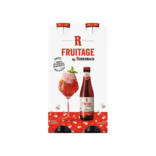 斯温克尔 Royal Swinkels 罗登巴赫Rodenbach酸甜果味啤酒250ml*4瓶 小包装 250mL 4瓶 整箱装