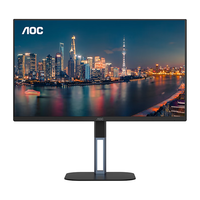 AOC Q27V5CE 27英寸2K显示器IPS广视角低蓝光不闪屏电脑视频剪辑设计家用办公台式显示屏 Q27V5S2 2K高清100HZ