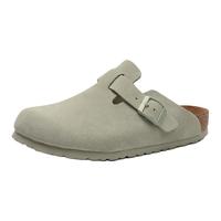 的的沃 Devo Life 软木鞋男女时尚包头鞋勃肯拖鞋休闲外穿拖鞋3624 浅绿反绒皮 39 （拍小一码）