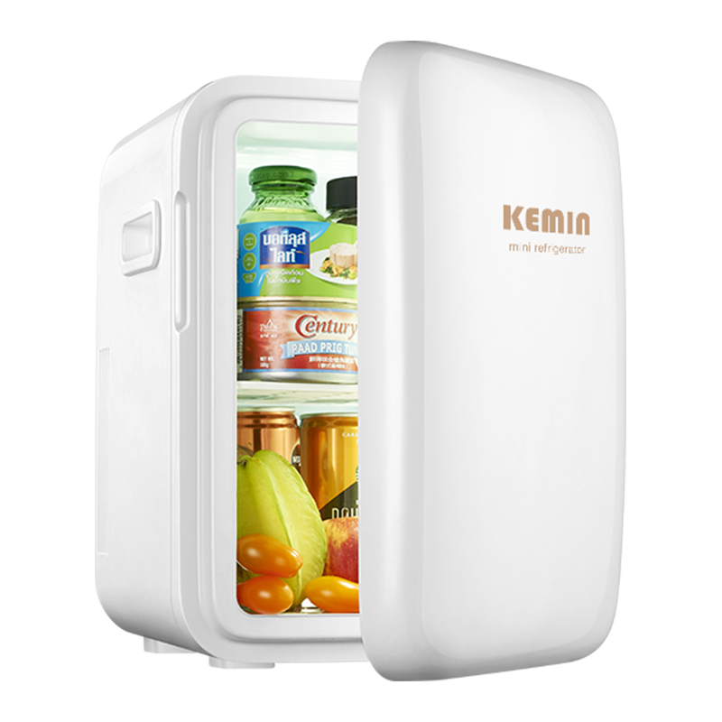 科敏KEMIN迷你型小冰箱车家两用小型家用学生寝室租房宿舍单人用mini小冰箱放面膜母乳制冷藏 K10高配型车家两用白色