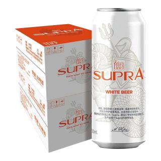 珠江啤酒 雪堡精酿白啤酒整箱500mL*12罐*2箱