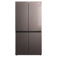 Midea 美的 BCD-477WSGPZM(E) 风冷十字对开门冰箱 477L 棕色