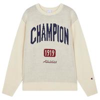 Champion毛衣男2025秋季撞色针织衫女美式复古学院风混色