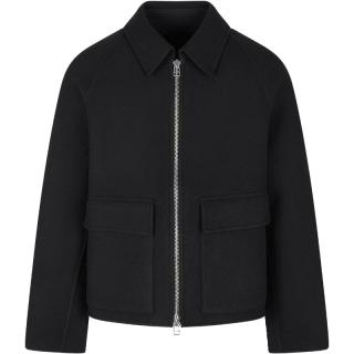 速写 男装秋冬休闲宽松毛呢短款舒适潮流时尚外套羊绒保暖