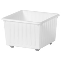 IKEA宜家 VESSLA维斯勒 附盖带轮收纳箱