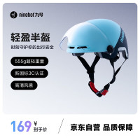 九号 ML-0811M 骑行半盔 蓝色