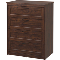 宜家（IKEA）SONGESAND松耶桑德斗柜储物柜抽屉柜收纳柜卧室客厅多屉 四屉柜褐色