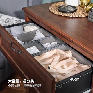 宜家（IKEA）SONGESAND松耶桑德斗柜储物柜抽屉柜收纳柜卧室客厅多屉 六屉柜横向白色