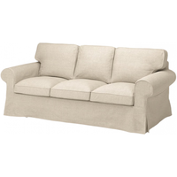 IKEA 宜家 EKTORP 爱克托 三人沙发  赫拉普-米黄色