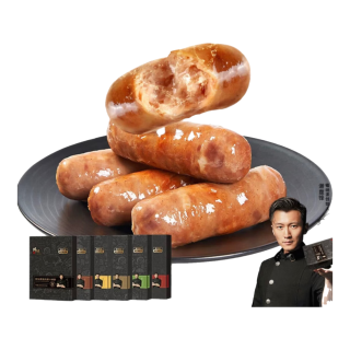 锋味烤肠 6盒装 锋味派烤肠 谢霆锋爆汁烤肠香肠肉肠热狗肠火腿肠 (无辣不欢)黑胡椒烤肠*6盒