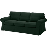 宜家（IKEA）EKTORP爱克托布艺沙发客厅北欧风现代简约三人沙发 *深绿色塔米拉沙发