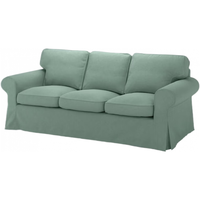 宜家（IKEA）EKTORP爱克托布艺沙发客厅北欧风现代简约三人沙发 *浅绿塔米拉沙发