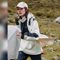 Pioneer Camp 户外运动冲锋衣男春秋款防风防水硬壳登山服爬山旅行外套透气耐磨 女款白色-单冲无内胆 M