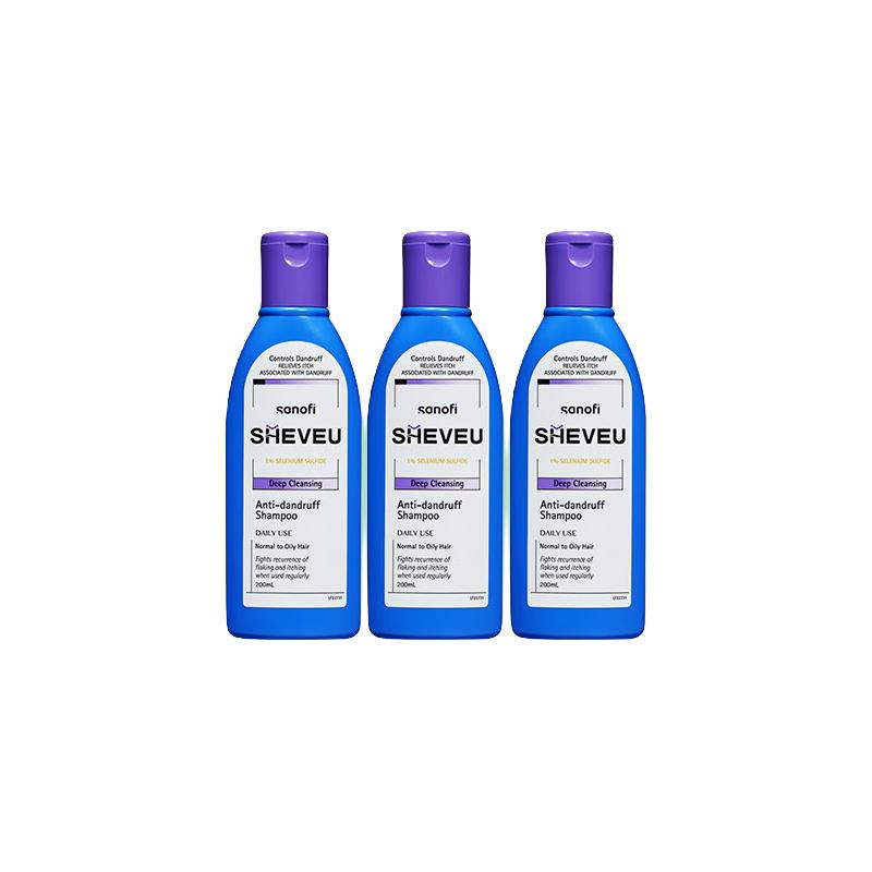  SHEVEU/赛逸 去屑止痒控油 洗发水  200ml*3