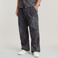 G-STAR RAW宽松春秋款椰树图案男士个性轻质直筒薄牛仔长裤D24487 褪色灰 36/32