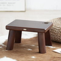 那澜多好 SG100-D-O02 实木松果方凳 支架结构 艺术风格型