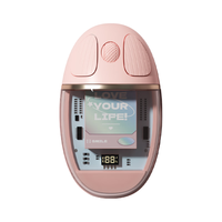 吉玛仕透明鼠标ipad蓝牙双模静音无线女生办公台式笔记本高颜值 月光白